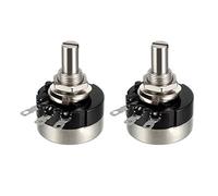 sourcing map RV24YN20S 200K Ohm Résistance variable 1 tour Rotatif Carbon Film Potentiomètre 2pc