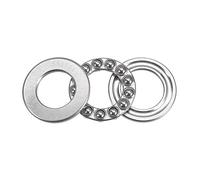 sourcing map S51104 Butée Bille Roulement 20mm Alésage 35mm Diamètre Externe 10mm Épais Inox Acier avec Rondelles