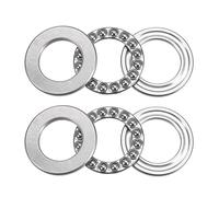 sourcing map S51105 Butée Bille Roulement 25mm Alésage 42mm Diamètre Externe 11mm Épais Inox Acier avec Rondelles 2pcs