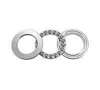 sourcing map S51106 Butée Bille Roulement 30mm Alésage 47mm Diamètre Externe 11mm Épais Inox Acier avec Rondelles