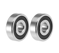 sourcing map S6200-2RS Roulements à Billes à Gorge Profonde 10mm x 30mm x 9mm Double Scellé 440C Acier Inoxydable 2Pcs