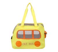 sourcing map Sac à dos de transport pour animal de compagnie, portable et ventilé, tissu Oxford, sac de voyage pour chiens, chats et petits animaux, 43 cm, (jaune, 1 pièce), conçu pour la randonnée