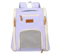 sourcing map Sac à dos de transport pour animal de compagnie, portable et ventilé, tissu Oxford, sac de voyage pour chiens, chats et petits animaux, 32 cm, (violet, 1 pièce), conçu pour la randonnée