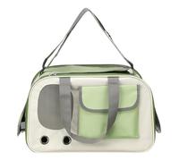 sourcing map Sac à dos de transport pour animal de compagnie, portable, extensible et ventilé, en tissu Oxford pour chats et petits animaux, 45 cm, jusqu'à 7,5 kg, (vert)