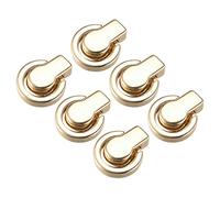 sourcing map Sac à main Sangle Anneaux 17mm D Anneau Métal Rivets Goujons Remplacement Boucles pour Sac Artisanat Bricolage Accessoires Doré 6Pcs