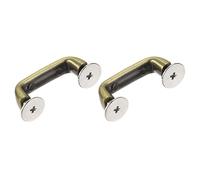 sourcing map Sac à main Sangle Anneaux, 2Pcs 29mm Métal Manille Boucles Détachable Fermoir avec Vis pour Sac Chaîne Artisanat Bricolage Remplacement, Bronze