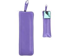 sourcing map Sac de parapluie humide, 38,1 x 12,7 cm en tissu Oxford imperméable, réversible, étui portable et étanche pour parapluies pliables, voyage, maison, extérieur, violet