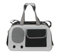 sourcing map Sac de transport portable extensible et ventilé en tissu Oxford pour chats et petits animaux de 45 cm jusqu'à 7,5 kg, noir, conçu pour la randonnée, le camping, les voyages