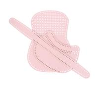 sourcing map Sac en maille en cuir et toile, sac à tricoter, accessoires pour selle, crochet fait main, rose clair