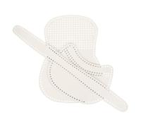 sourcing map Sac en maille en toile de cuir pour bricolage, sac à tricoter, accessoires pour selle, crochet fait main, blanc