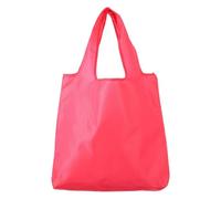 sourcing map Sacs d'épicerie lavables avec poignées en vrac, 33 x 39,1 cm, réutilisables, légers, pliables pour le shopping, les courses, les voyages, rose rouge et taille S