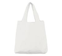 sourcing map Sacs d'épicerie lavables avec poignées en vrac, 33 x 39,1 cm, réutilisables, légers, pliables pour le shopping, les courses, les voyages, blanc et taille S