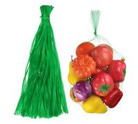 sourcing map Sacs réutilisables en maille pour éclosion d'œufs, lavables et respirants, filet de rangement en maille extensible pour fruits de mer, légumes, oignons, courses, Vert, 23.6 Inch