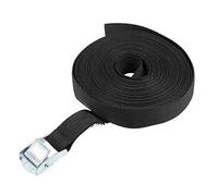 sourcing map Sangle d᾿Arrimage Boucle à Came 8m x 25mm 80kg Chargement Capuchon en Polypropylène pour Transport Marchandises Noir 1Pcs