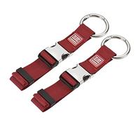 sourcing map Sangle de Bagage Veste Pince Support Ceinture de Valise Transport Clip pour Sac à dos Voyage Accessoire Rouge Paquet de 2