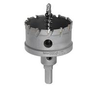 sourcing map Scie Cloche Carbure Trépan Scie à Trou 58mm Diamètre de Coupe pour 5mm Acier Inox Feuille Métal