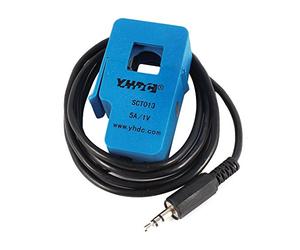 sourcing map SCT-013-005 1M Long 3,5mm Câble Sortie Split-Core Courant Transformateur 5A 1V