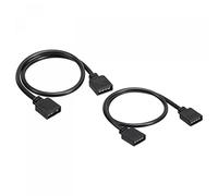 sourcing map Séparateur Câble 30cm, RGB 4Pin et ARGB 3Pin Extension Connecteur Cordon Fil pour 5050 3528 LED Lumière Bandes 2 Set