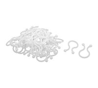 sourcing map Serre-câbles Extrémités en Plastique verrouillable Attaches câble Blanc 20 mm diamètre Ensemble 50pcs