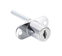 sourcing map Serrure à piston pour tiroir, armoire, bureau, cylindre de 1,6 cm, longueur du cylindre de 3,9 cm, finition chromée, clés différentes
