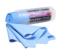 sourcing map Serviette de séchage en peau de chamois PVA de qualité supérieure - 66 x 42,9 cm - Ultra absorbante - Sans rayures dans un seau en forme de D - Pour voitures, motos, miroirs, comptoirs en