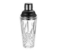 sourcing map Shaker à cocktail en verre avec couvercle et passoire en acier