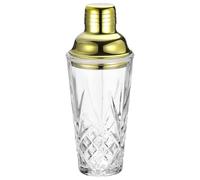 sourcing map Shaker à cocktail en verre avec couvercle et passoire en acier