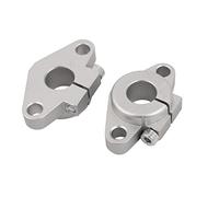 sourcing map SHF12 Diamètre 12 mm tige CNC Machine Route Rail linéaire arbre prend en charge ton argent 2pcs
