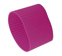 sourcing map Silicone Anti-Slip Glass Bottle Mug Cone Cup Sleeve Couvercle de protection Fuchsia