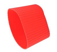 sourcing map Silicone Anti-Slip Glass Bottle Mug Cone Cup Sleeve Couvercle de protection Rouge