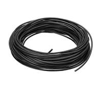sourcing map Silicone Câble 18AWG 18 Jauge Flexible étamé Cuivre Standard Haute Température Accrochage Câble Noir 15m/49.2ft pour Voiture Modèle Manipulateur Électrique Appareils, Bricolage