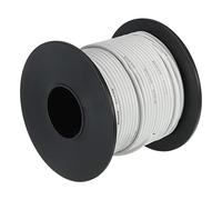 sourcing map Silicone Câble 20AWG Blanc Bobine 30m Électrique étamé Cuivre Standard Haute Température Accrochage Câble pour Voiture Modèle Manipulateur Électrique Appareils, Bricolage