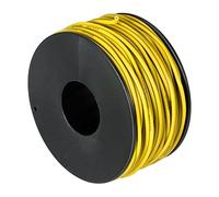 sourcing map Silicone Câble 22AWG 22 Jauge Flexible étamé Cuivre Standard Haute Température Accrochage Câble Jaune 30m/98ft pour Voiture Modèle Manipulateur Électrique Appareils, Bricolage