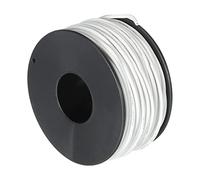 sourcing map Silicone Câble 22AWG Blanc Bobine 30m Électrique étamé Cuivre Standard Haute Température Accrochage Câble pour Voiture Modèle Manipulateur Électrique Appareils, Bricolage