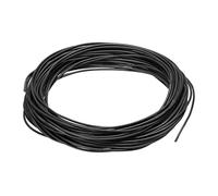 sourcing map Silicone Câble 24AWG 24 Jauge Flexible étamé Cuivre Standard Haute Température Accrochage Câble Noir 15m/49.2ft pour Voiture Modèle Manipulateur Électrique Appareils, Bricolage