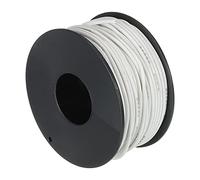 sourcing map Silicone Câble 24AWG Blanc Bobine 30m Électrique étamé Cuivre Standard Haute Température Accrochage Câble pour Voiture Modèle Manipulateur Électrique Appareils, Bricolage