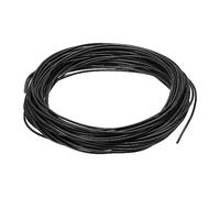 sourcing map Silicone Câble 26AWG 26 Jauge Flexible étamé Cuivre Standard Haute Température Accrochage Câble Noir 15m/49.2ft pour Voiture Modèle Manipulateur Électrique Appareils, Bricolage