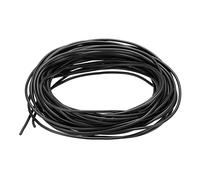 sourcing map Silicone Câble 28AWG 28 Jauge Flexible étamé Cuivre Standard Haute Température Accrochage Câble Noir 6m/20ft pour Voiture Modèle Manipulateur Électrique Appareils, Bricolage