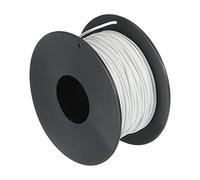 sourcing map Silicone Câble 28AWG Blanc Bobine 30m Électrique étamé Cuivre Standard Haute Température Accrochage Câble pour Voiture Modèle Manipulateur Électrique Appareils, Bricolage