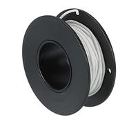 sourcing map Silicone Câble 28AWG Blanc Bobine 6m Électrique étamé Cuivre Standard Haute Température Accrochage Câble pour Voiture Modèle Manipulateur Électrique Appareils, Bricolage