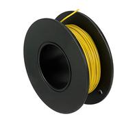 sourcing map Silicone Câble 30AWG 30 Jauge Flexible étamé Cuivre Standard Haute Température Accrochage Câble Jaune 15m/49.2ft pour Voiture Modèle Manipulateur Électrique Appareils, Bricolage