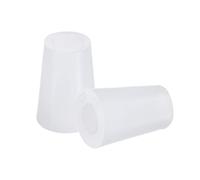 sourcing map Silicone Caoutchouc Conique Bouchon 11mm à 15mm avec Trou Blanc pour Revêtement par Poudre Peinture Anodisation Placage Sablage Laboratoire Usage 5 Pièces