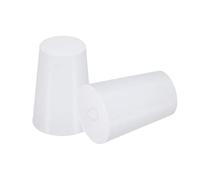 sourcing map Silicone Caoutchouc Conique Bouchon 13mm à 17mm Solide Blanc pour Revêtement par Poudre Peinture Anodisation Placage Sablage Laboratoire Usage 10 Pièces