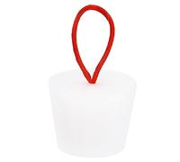 sourcing map Silicone Caoutchouc Conique Bouchon 30 à 39mm Solide Baignoire Bonde Bouchon avec Poignée pour Test Tubes, Eau Tuyau, Drainage Trou, Blanc