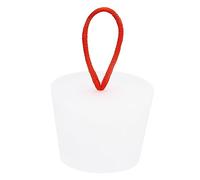 sourcing map Silicone Caoutchouc Conique Bouchon 32 à 41mm Solide Baignoire Bonde Bouchon avec Poignée pour Test Tubes, Eau Tuyau, Drainage Trou, Blanc