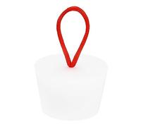 sourcing map Silicone Caoutchouc Conique Bouchon 37 à 47mm Solide Baignoire Bonde Bouchon avec Poignée pour Test Tubes, Eau Tuyau, Drainage Trou, Blanc