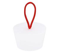 sourcing map Silicone Caoutchouc Conique Bouchon 40 à 51mm Solide Baignoire Bonde Bouchon avec Poignée pour Test Tubes, Eau Tuyau, Drainage Trou, Blanc