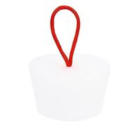 sourcing map Silicone Caoutchouc Conique Bouchon 44 à 55mm Solide Baignoire Bonde Bouchon avec Poignée pour Test Tubes, Eau Tuyau, Drainage Trou, Blanc