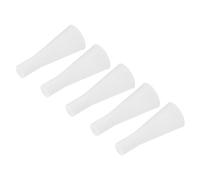 sourcing map Silicone Caoutchouc Conique Bouchon 4mm à 8mm Solide Blanc pour Poudre Revêtement, Peinture, Anodisation, Placage, Sablage, Laboratoire Utilisation 20 Pièces