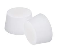 sourcing map Silicone Caoutchouc Conique Bouchon 55mm à 68mm Solide Blanc pour Revêtement par Poudre Peinture Anodisation Placage Sablage Laboratoire Usage 2 Pièces